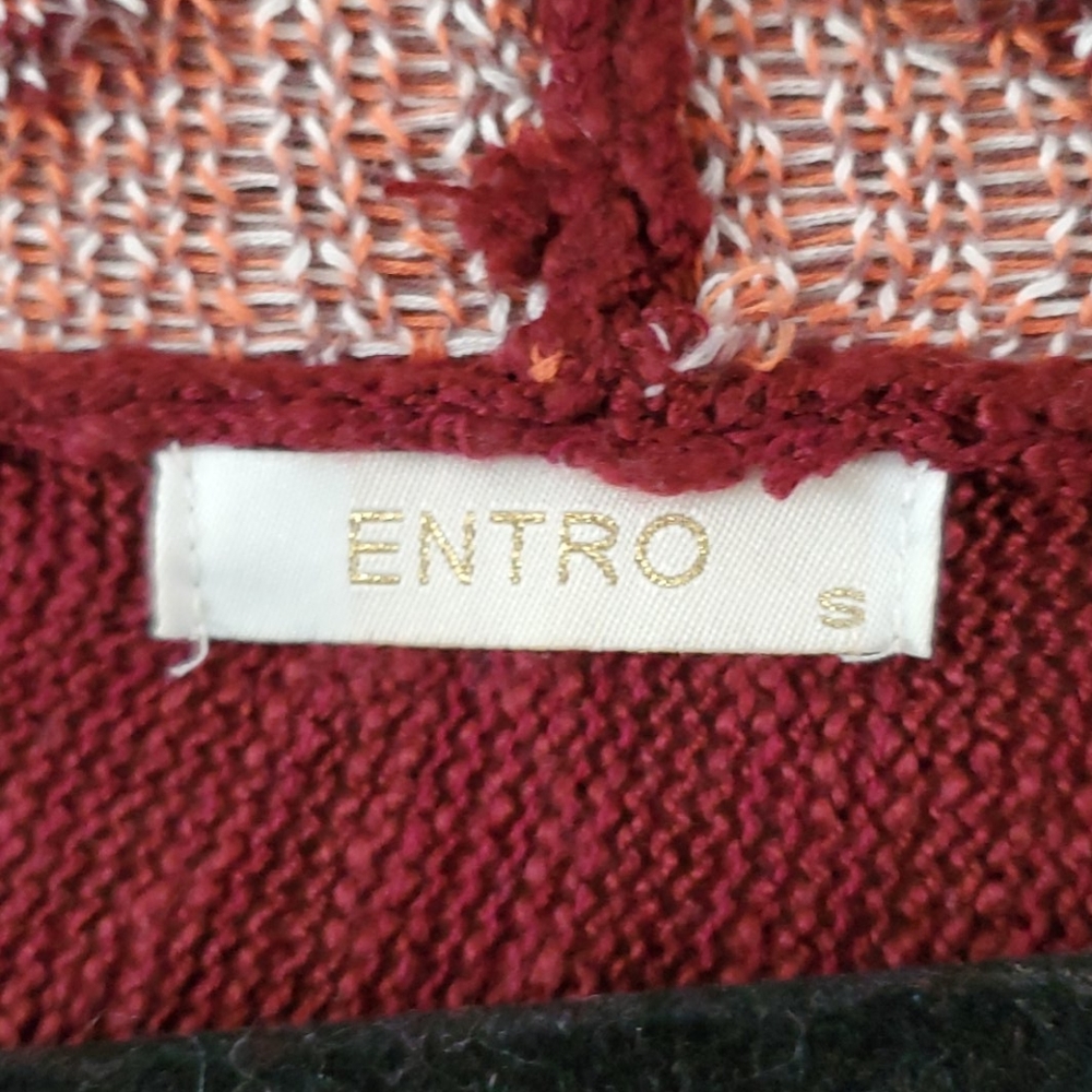 Entro Aztec Fringe Open Cardigan Size S - Picture 7 of 7
